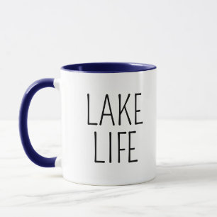 Mug Maison de lac Chic Rustique Vie de lac