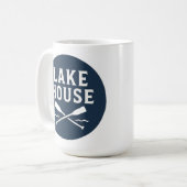 Mug Maison de lac personnalisée (Devant gauche)