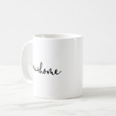 Mug Maison de l'amour du texte noir (Devant gauche)