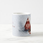Mug Maison de Noël Pine des neiges Baies d'eau (Centre)