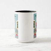 Mug Maison de Noël portugaise avec Rooster Salutations (Centre)