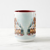 Mug Maison de pain d'épices Fêtes de Noël Musique (Centre)