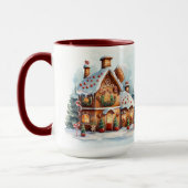 Mug Maison de pain d'épices Fêtes de Noël Musique (Gauche)