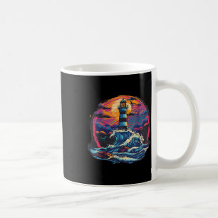 Mug Maison de phare au bord de la mer Voile Bateau Mer