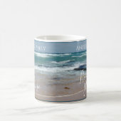 Mug Maison de plage Ocean personnalisée (Centre)