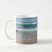 Mug Maison de plage Ocean personnalisée (Gauche)