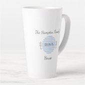Mug Maison de Plage Personnalisé, Rayure Côtière B (Angle droit)