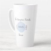 Mug Maison de Plage Personnalisé, Rayure Côtière B (Angle gauche)