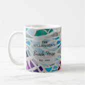 Mug Maison de plage personnalisée (Gauche)