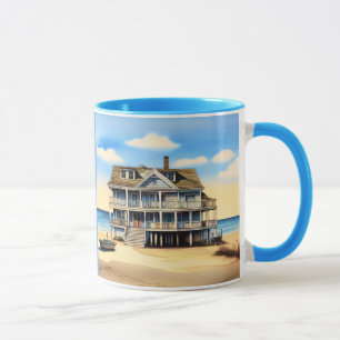 Mug Maison de plage sur le sable
