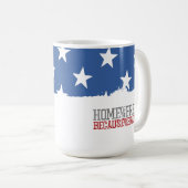 Mug Maison des libres grâce aux braves drapeau américa (Devant droit)