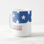 Mug Maison des libres grâce aux braves drapeau américa (Devant gauche)
