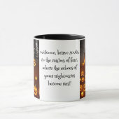 Mug Maison d'Halloween déplaisante (Centre)