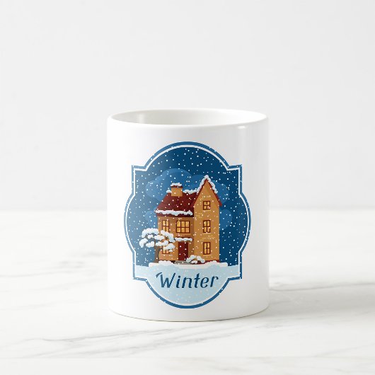 Mug Maison D'Hiver Dans La Neige