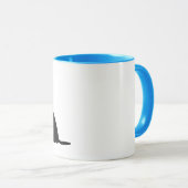 Mug Maison drôle de Namastay avec mon chien de golden (Devant droit)