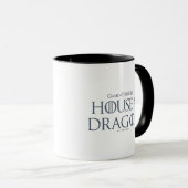 Mug MAISON DU DRAGON | Profil de dragon en flammes (Devant droit)