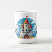 Mug maison effrayante et fantôme (Centre)