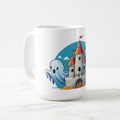 Mug maison effrayante et fantôme (Devant gauche)