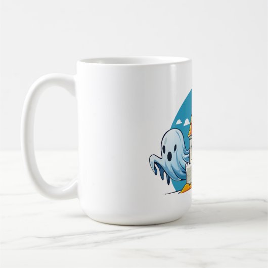 Mug maison effrayante et fantôme (Gauche)