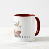 Mug Maison en pain d'épice de Noël Cupcake chaleureuse (Devant droit)