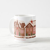 Mug Maison en pain d'épice Joyeux Noël moderne (Devant gauche)