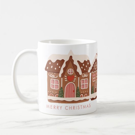 Mug Maison en pain d'épice Joyeux Noël moderne (Gauche)