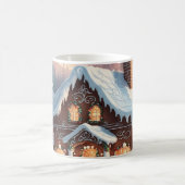 Mug Maison en pain d'épice Snowy Christmas Scène (Centre)