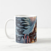 Mug Maison en pain d'épice Snowy Christmas Scène (Gauche)