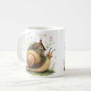 Mug Maison fantaisiste Escargot Cottage Cottagecore Na