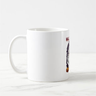 Mug Maison Hantée Arbre Citrouilles Noir Fête d'Hallow