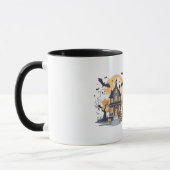 Mug Maison hantée avec chauves-souris et fantômes (Gauche)