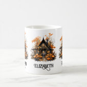 Mug Maison hantée avec Halloween Citrouille (Centre)