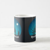 Mug Maison hantée bleue et noire Spooktacular (Centre)