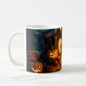 Mug Maison hantée de citrouille d'Halloween 3D (Gauche)