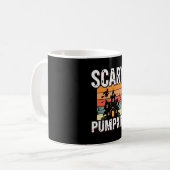 Mug Maison hantée de citrouille effrayante Conception (Devant gauche)