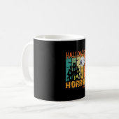 Mug Maison hantée de la nuit d'horreur d'Halloween Vec (Devant gauche)