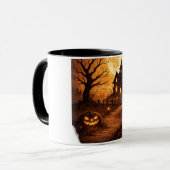 Mug Maison hantée épouvantable Halloween (Devant gauche)
