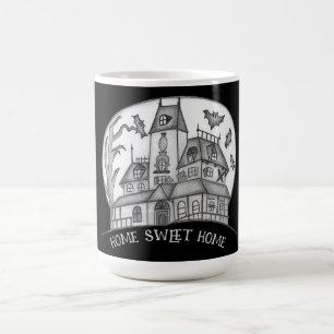Mug Maison hantée et chauves-souris Halloween 