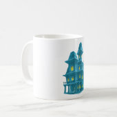 Mug Maison Hantée Fantôme de Halloween Épouvantable (Devant gauche)