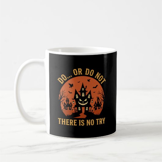 Mug Maison Hantée Halloween Fais ou Ne Fais Pas (Gauche)