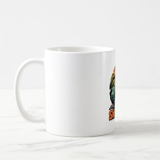 Mug Maison Hantée Halloween Faisons Nous Éclater Couch (Gauche)