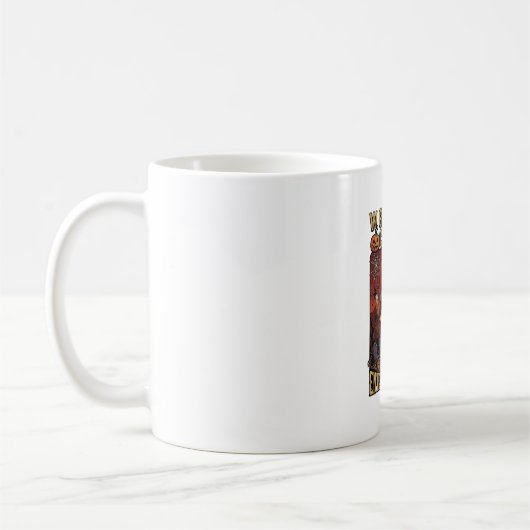 Mug Maison hantée Halloween Fantôme arrive Citrouilles (Gauche)