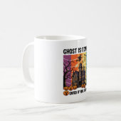 Mug Maison Hantée Halloween Fantôme Arrive Pompe à Sor (Devant gauche)