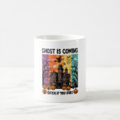 Mug Maison Hantée Halloween Fantôme Arrive Pompe à Sor (Centre)