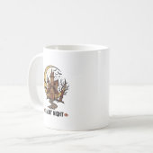 Mug Maison Hantée Halloween Gravure Vintage Blanche Sh (Devant gauche)