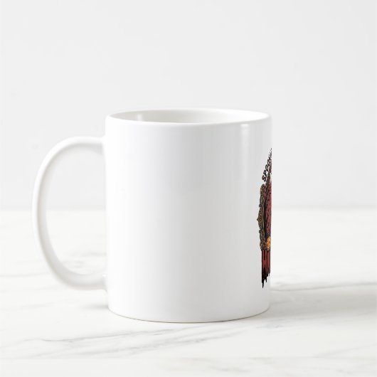 Mug Maison Hantée Halloween Gravure Vintage Épouvantab (Gauche)