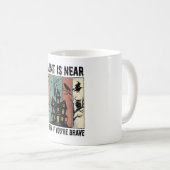 Mug Maison Hantée Halloween Gravure Vintage Épouvantab (Devant droit)