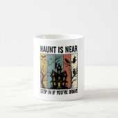 Mug Maison Hantée Halloween Gravure Vintage Épouvantab (Centre)