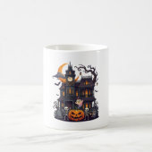 Mug Maison Hantée Halloween Squelettes Citrouille Fant (Centre)