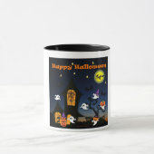 Mug Maison hantée joyeuse Halloween (Centre)